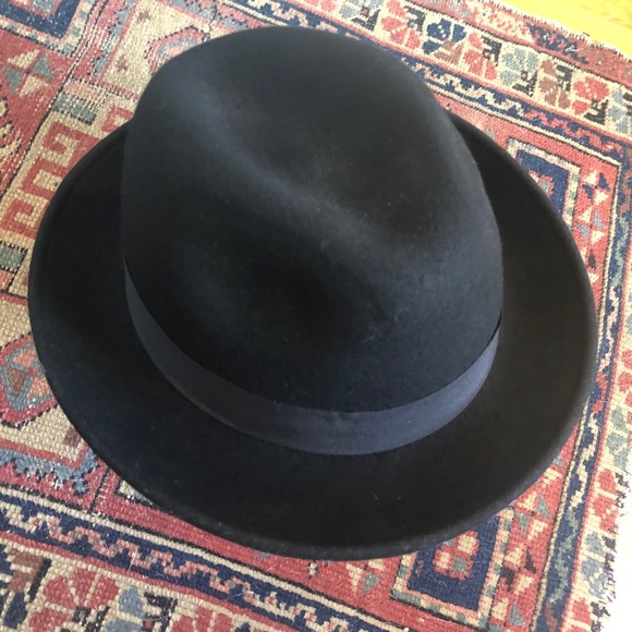 Vintage black wool felt bowler hat - Picture 11 of 12